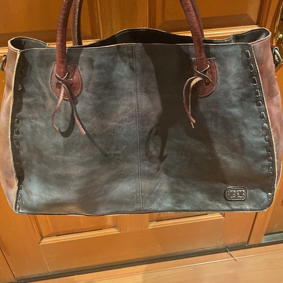 Bed Stu Dark Brown Leather Tote Bag - Picture 12 of 16